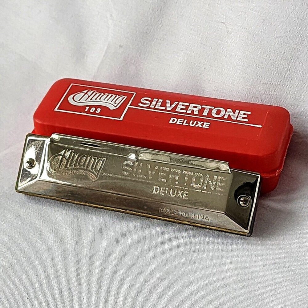 Huang Diatonic Harmonica 103C‎ Silvertone Deluxe Key of C Hohner Quality Vintage